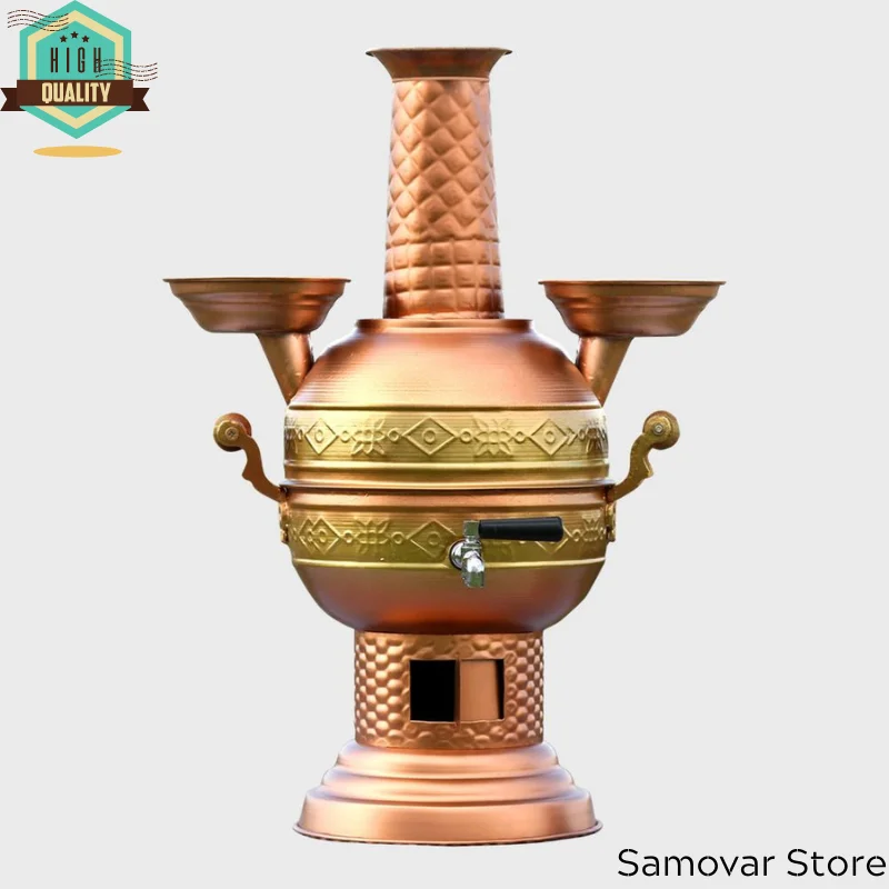 Copper samovar chubby copper infuser tea set teaware Multicooker Teapot warmer stove tea samovar kettle teapots heater turkish