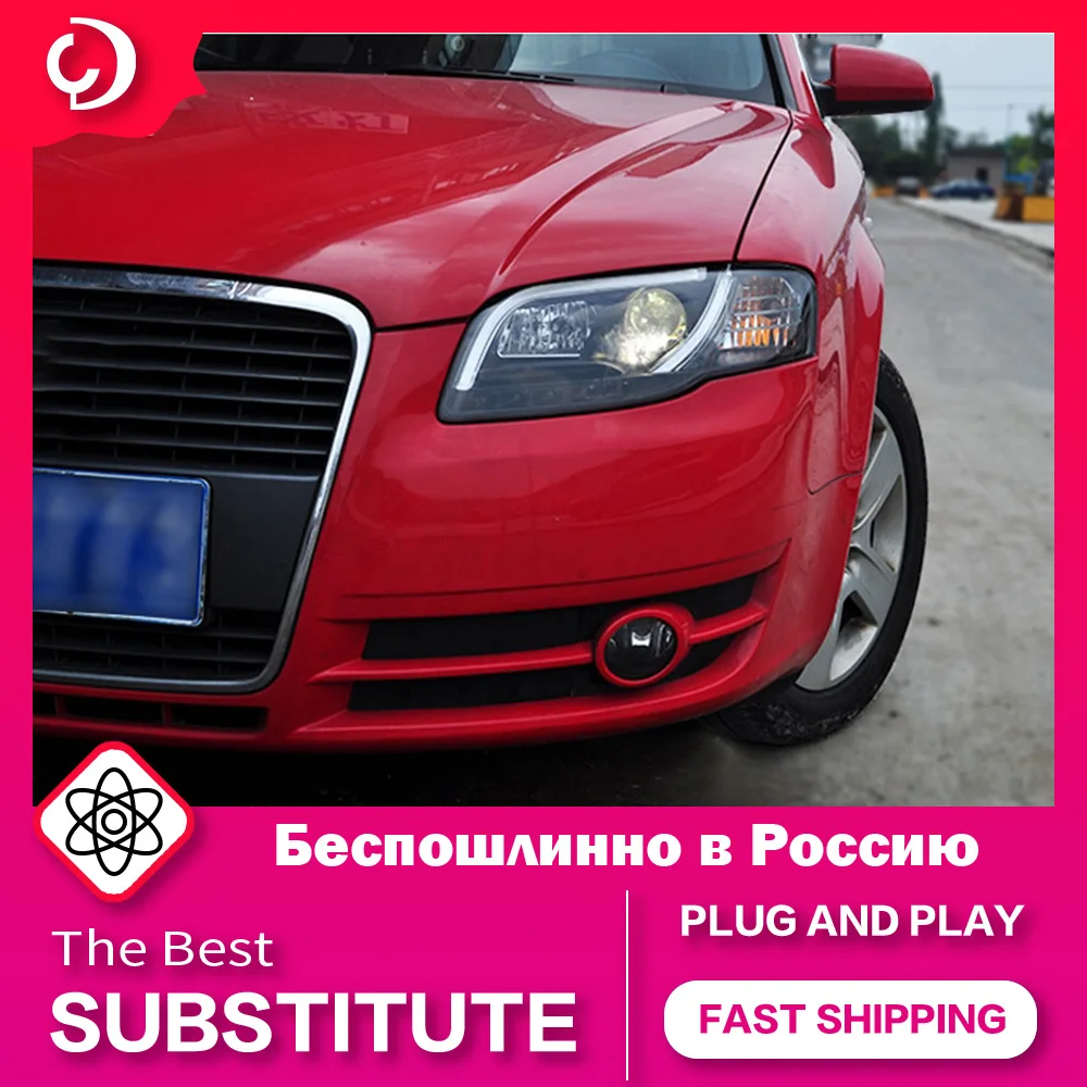 

Car Styling Headlights for Audi A4 B7 Headlights 2005-2008 A4L LED Headlight DRL Head Lamp Led Projector Automotive Accessories