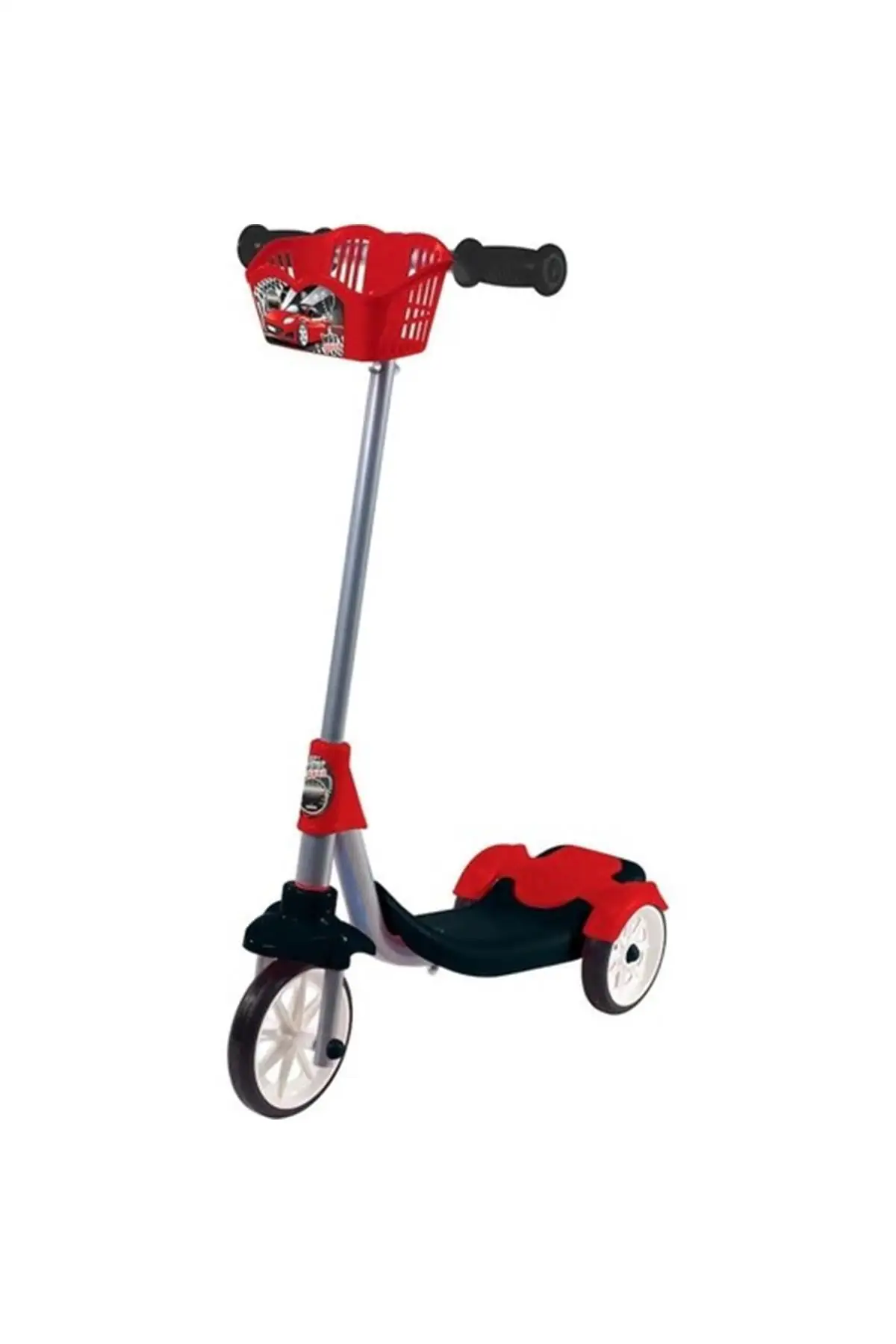 Red 3 Wheel With Brake Child Scooter