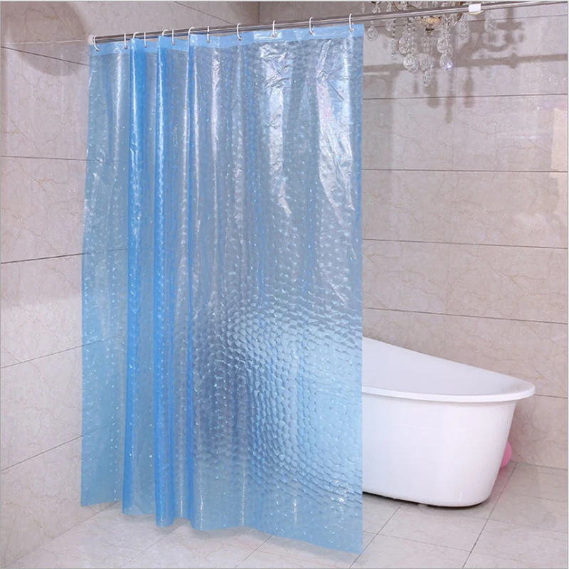 ZiDeTang Transparent 3D Waterproof Mildew Resistant Antimicrobial  EVA Shower Curtain Liner Non Toxic Chemical Odor Eco Friendly