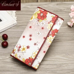 Genuine Leather Women Long Wallet 2022 Brand Female Purse Clutch Card Holder Fashion Ladies Wallets Hasp Coin Pocket Money Bag