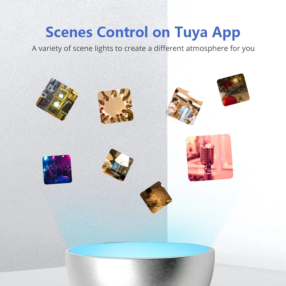 Benexmart Smart Homekit WiFi GU10 Smart LED Light Bulb RGBCW Dimmable Lamp Alexe Siri Voice Control Color Change 5W Spotlighting