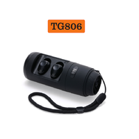 TG portable rechargeable Bluetooth speaker with Stereo headset battery 1200mAh Bluetooth V 5.0 USB charging Cable Wireless connection/TF/AUX/FM/TWS mobile speaker hands-free function children adults summer travel