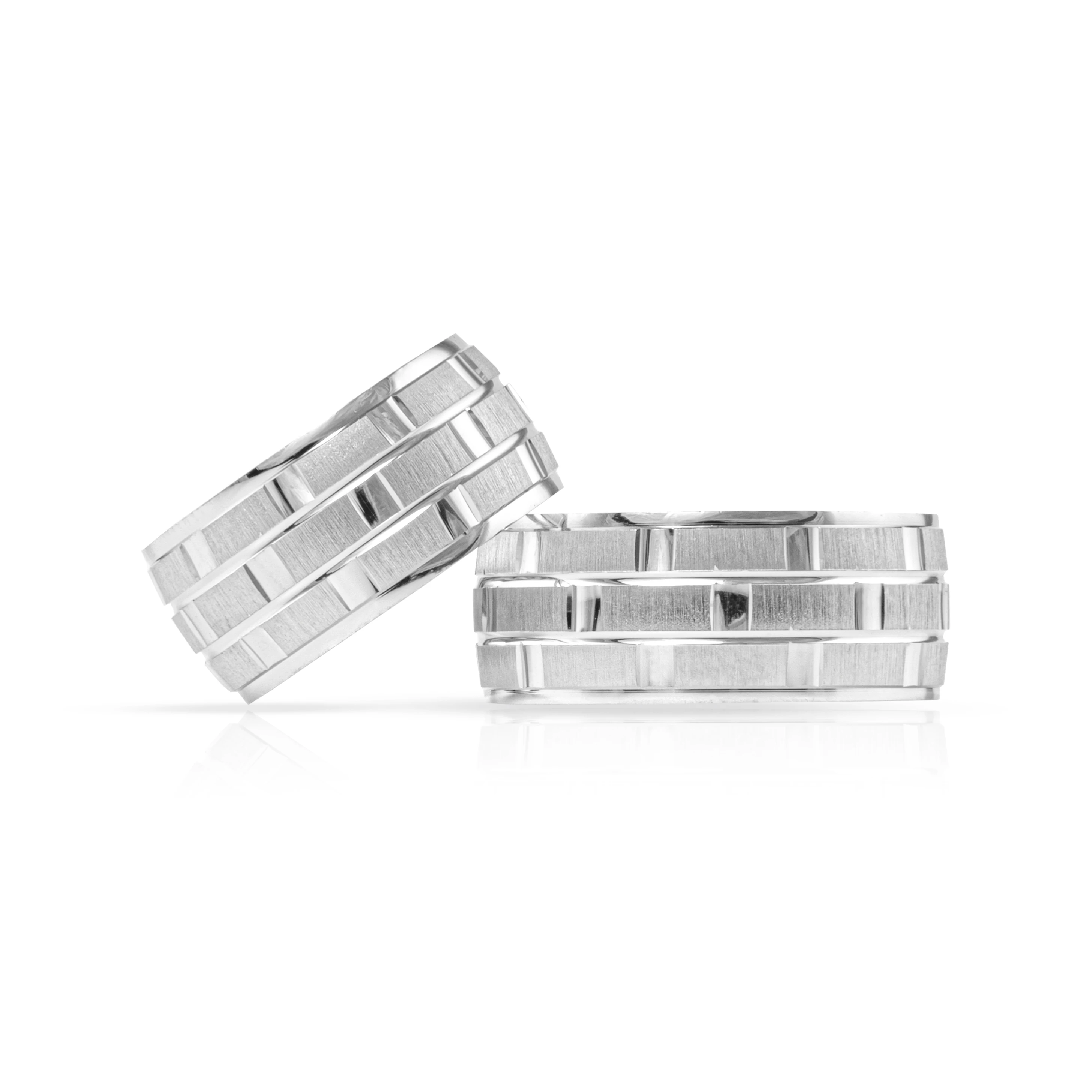 

SILVERFONI 925 Sterling Real Silver Wedding Rings Set For Men And Women Luxury Jewelry Fashion Engagement Anniversary New Season