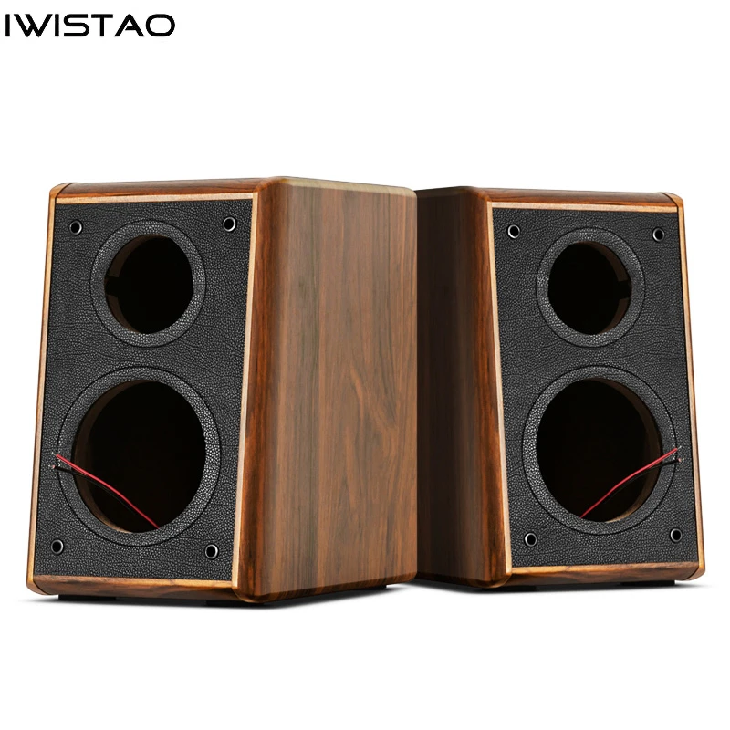 

IWISTAO 2 Way 5 inches Speaker Empty Cabinet Passive Speaker Enclosure Wood 18mm High Density MDF Board Volume 15L DIY