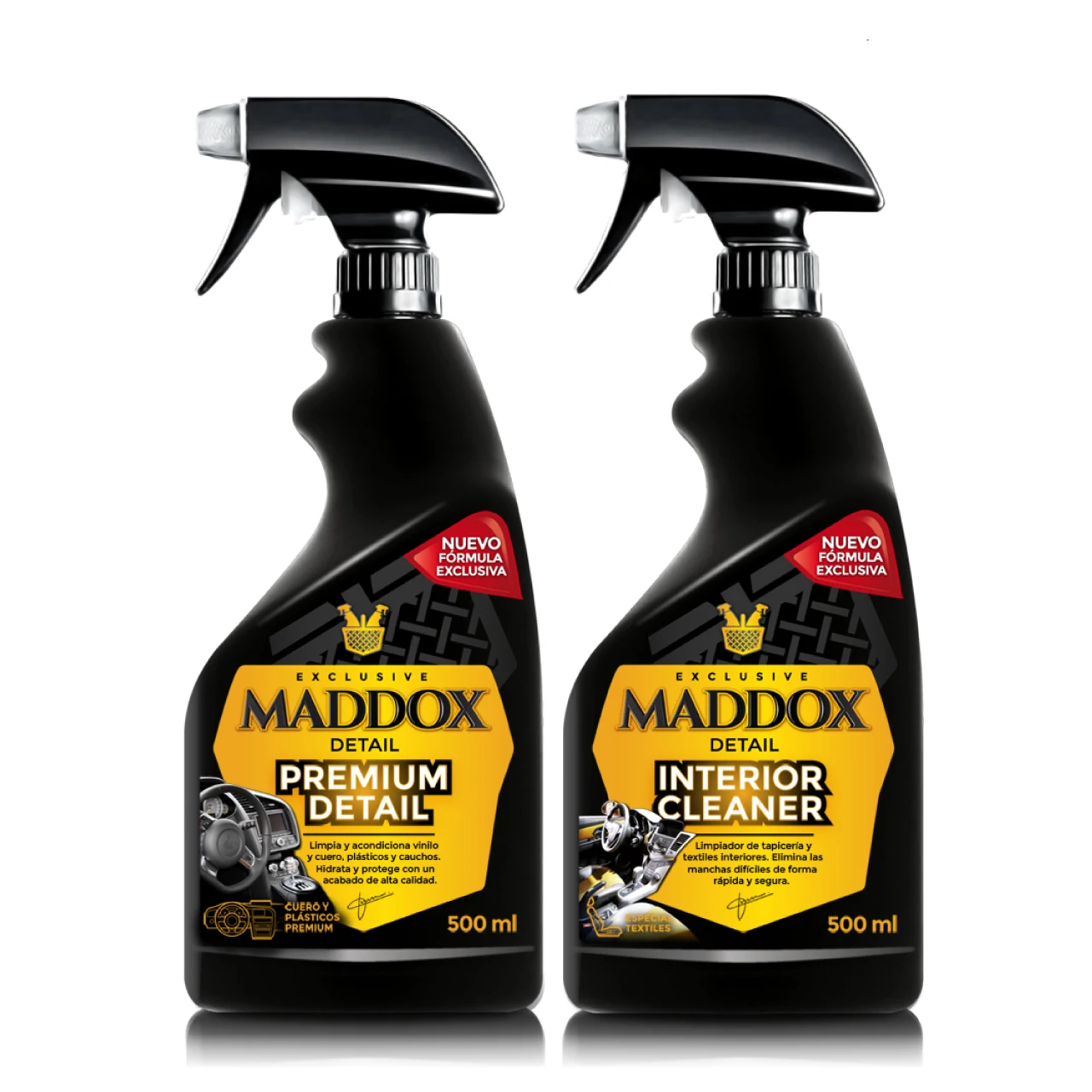 Maddox Detail - Interior Care Kit - Kit clean car upholstery and clean car dashboards shining finish. Cleaning and care of the Interior of the car. 2 500 Ml car cleaning products