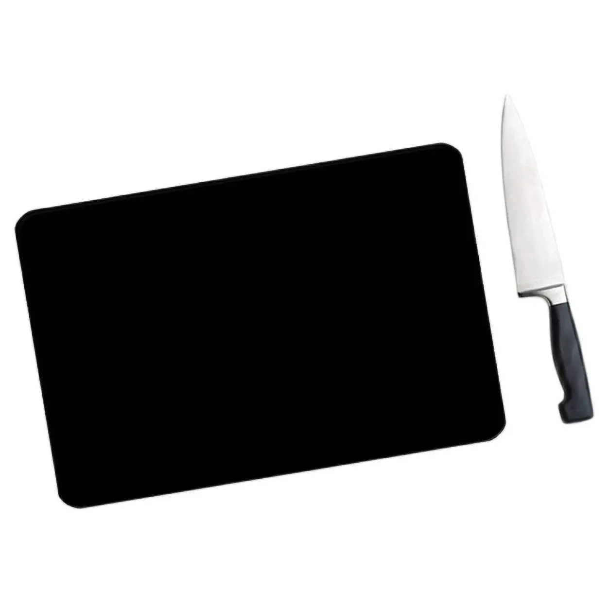 

Kitchen Cutting Chopping Boards Anti Bacterial Tempered Glass Black Glass Cutting Board Design the Worktop Saver Anti-Scratch Cutting Board