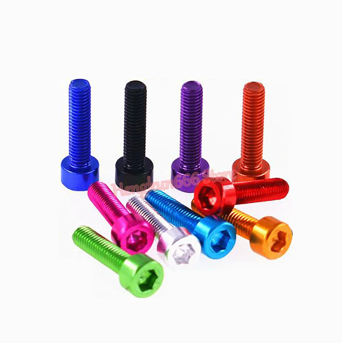 M3 M4 M5 M6 Hợp Kim Nhôm Hex Nắp Ổ Cắm Đầu Vít Rượu Vang Đỏ-Anodized Nhôm Allen Bu Lông Ốc Vít Máy DIN 912