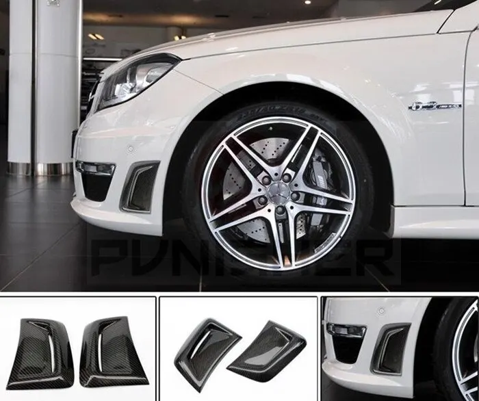 W204 Front Bumper Side Air Jar Decoration Sticker For Mercedes Benz W204 C63 2012-2014