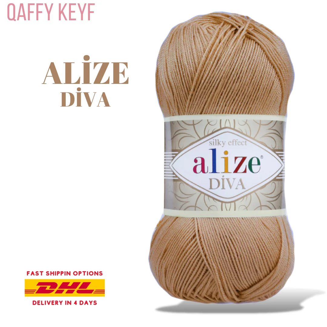 Alize Diva Amigurumi 100% mikrofibra dzianina akrylowa lalki nici przędzy szydełka Tricots DIY pętli Trikotin miękki szal Hobby