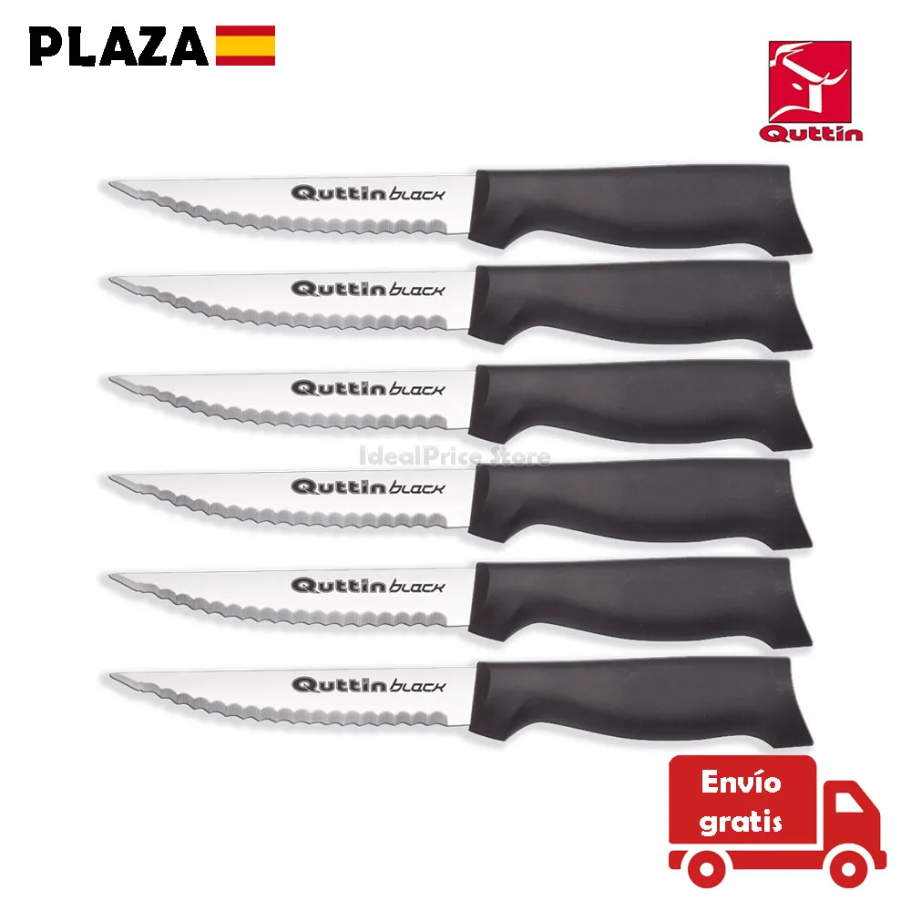 QUTTIN®Set 6 chuleter-multipurpose knives sierra 11CM French model