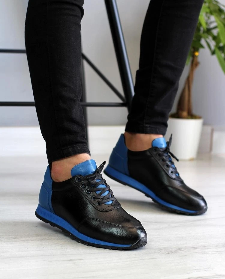 

Trend 2021 teenage casual shoes Boy Fashion walking shoes men genuine leather men designer shoes luxury brand male aya