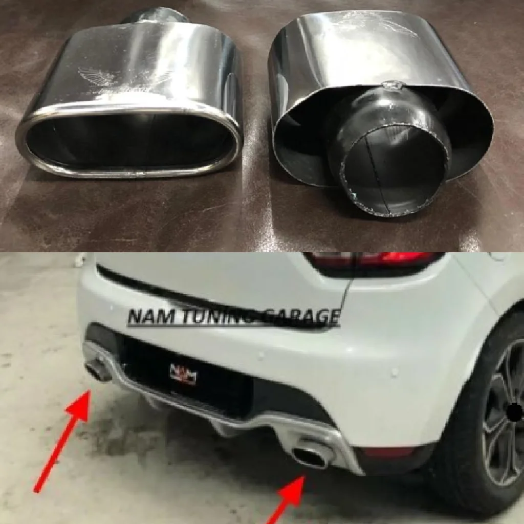 

For Renault Clio 4 MK4 Exhaust Type System End Pipe Stainless Steel Car Exhaust Pipe For All Cars High Quality