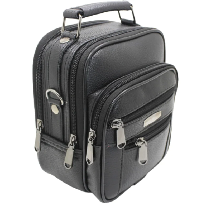 Tas Tangan dan Bahu Pria Casing Logam 19X15 Cm Tas Bahu Kulit Pria Kualitas Tinggi Tas Tangan Tas Bahu Kecil