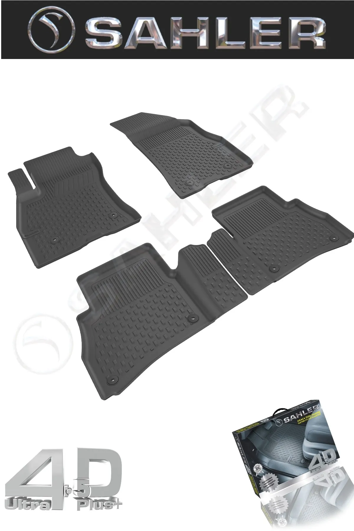 Car Floor Mats For FIAT Doblo 3 4 Fiorino Linea Egea Bravo For Models Rubber Matting Mop Liner 4.5D Black Fits Luggage Storage