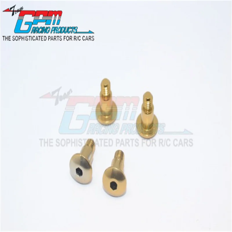 GPM ALUMINIUM KING PIN (5MMX6.2MMXM4) - 4PCS FOR TAMIYA GF01/TA01/TA02/TA03/TL01 UPGRADE