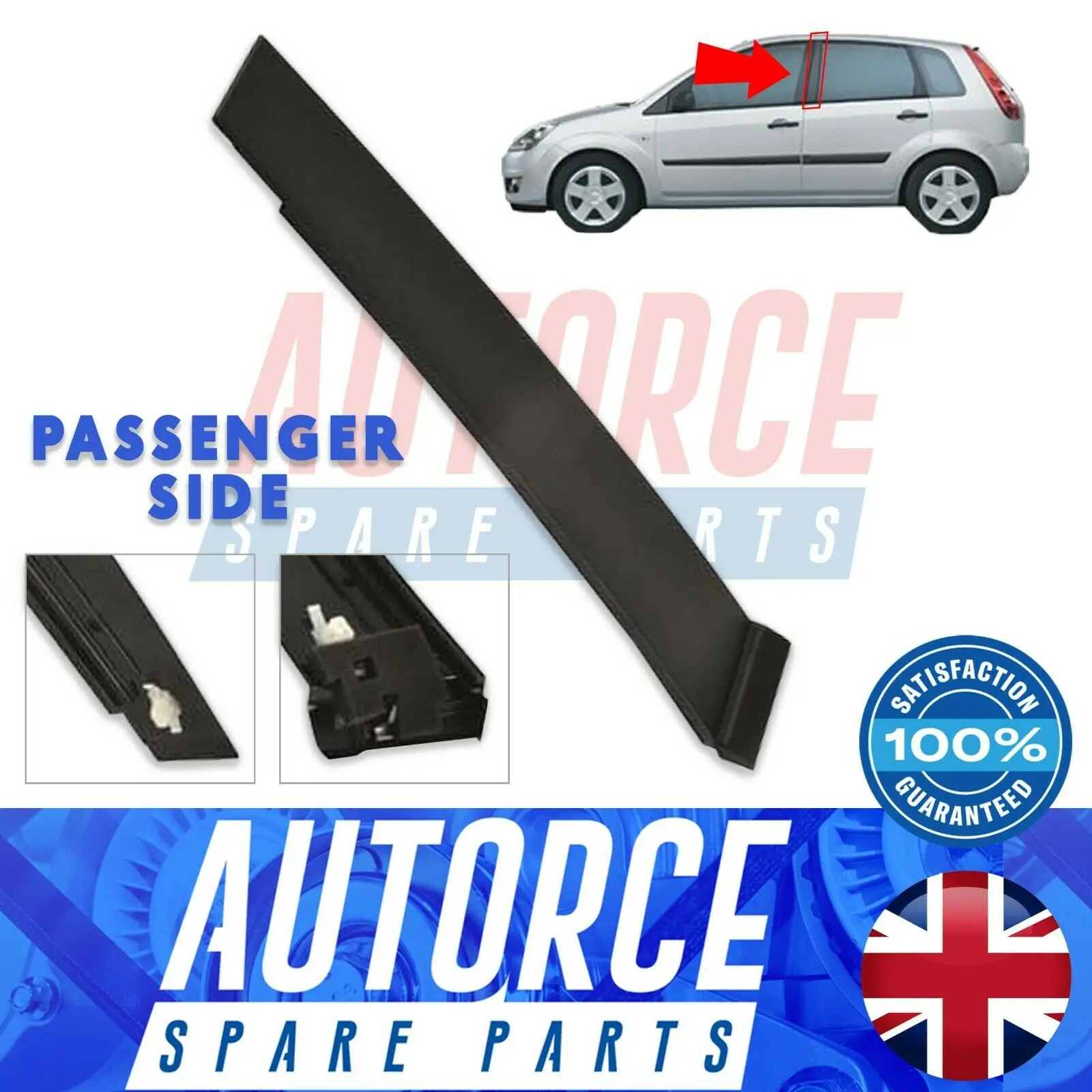 FOR FORD FIESTA MK5 FITS REAR LEFT DOOR PILLAR PLASTIC MOULDING TRIM PANEL 4/5 DOORS 2S61A20898AK, 2S61A20898AL, 2S61A20898AM