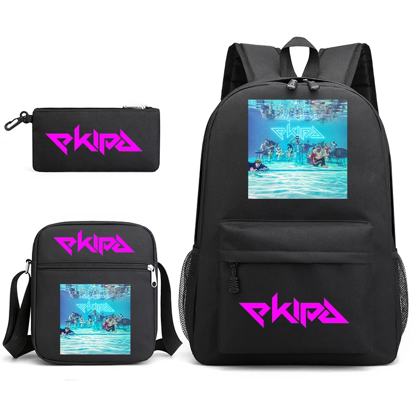 

EKIPA Print Backpack Set Pencil Case/shoulder Bag/backpack Letter Backpack Kids Student