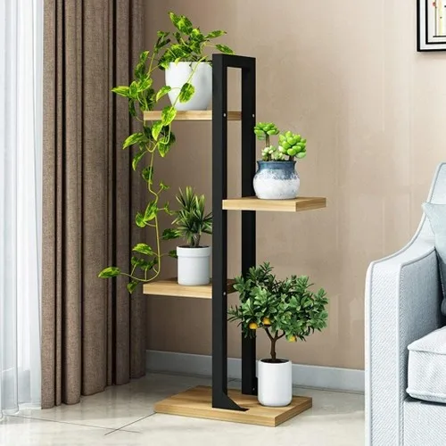 Boss Group Flowerpot with Partition and Shelf Metal Frame