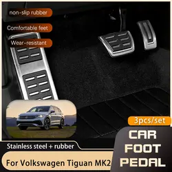 Car pedals For Volkswagen Tiguan AD BW 2017 2018 2019 2020 2021 2022 T-Roc T-cross Troc Tcross Brake Accelerator Anti-skid Pedal