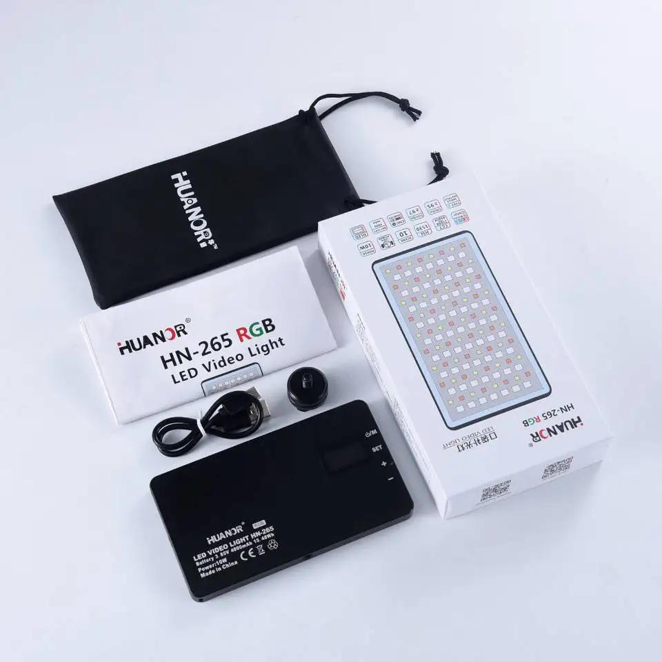 JINTU 130 LED Lampu Video RGB Lampu Kamera LED 10 Moldel 2500-8500K 4000MAh Lampu Fotografi Portabel dengan Tripod Mini