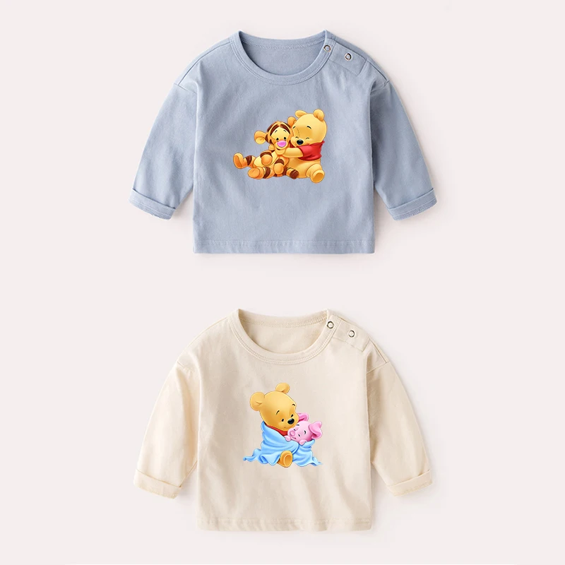 Disney Nette Winnie The Pooh Patches Eisen Auf Transfers Für Kleidung Wärme Transfer Vinyl Aufkleber Für Baby kinder Mädchen Kleidung DIY