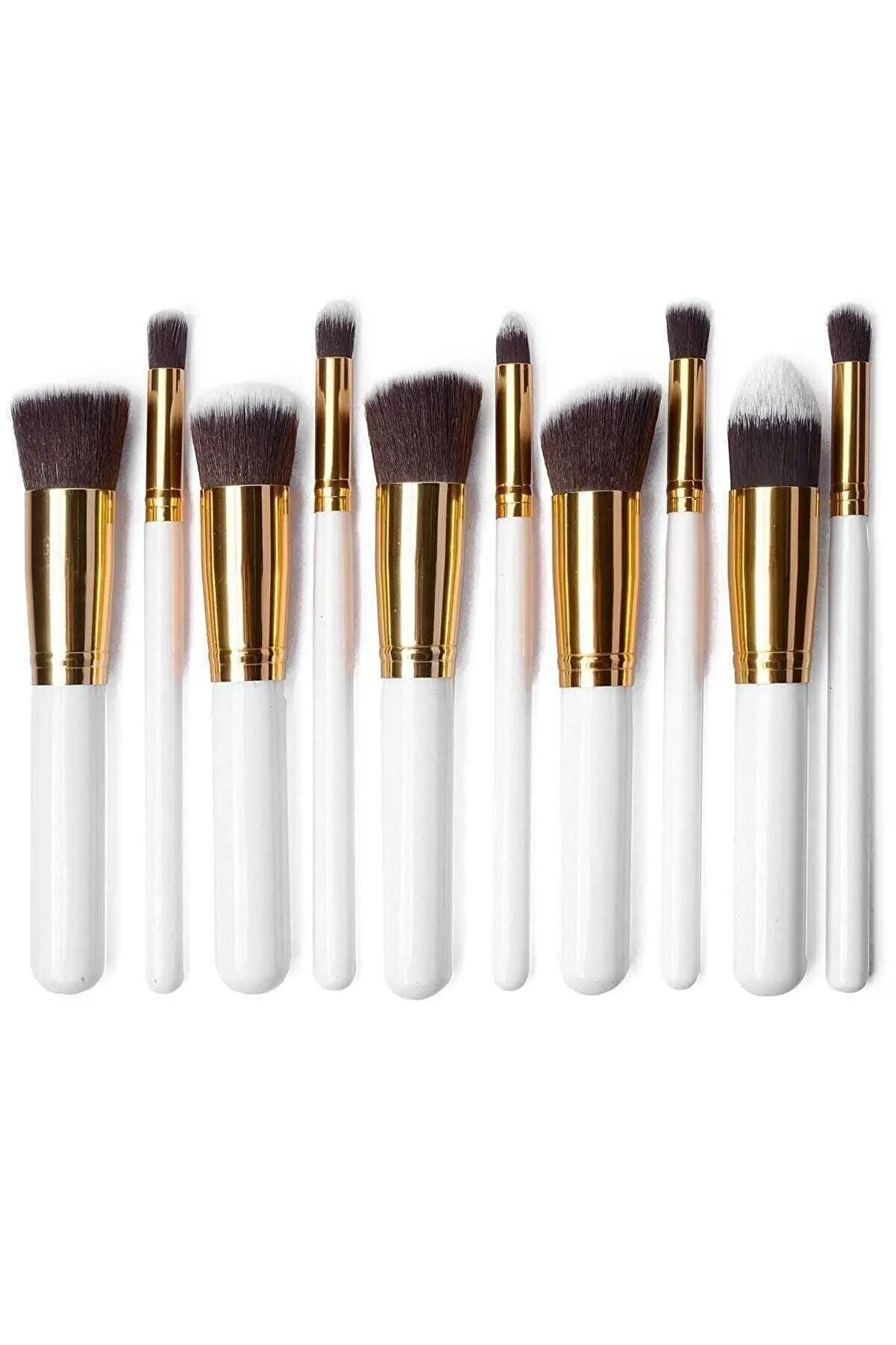 Set di pennelli per trucco di bellezza bianca da 10 pezzi cosmetici trucco femminile pennelli per trucco da donna di bellezza trucco per le donne