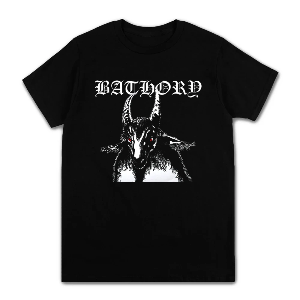 New Wave of  Euro-US Bathory Metal Band Tshirt 100% Cotton Men T Shirt Streetwear Graphic Cool Mens Clothing