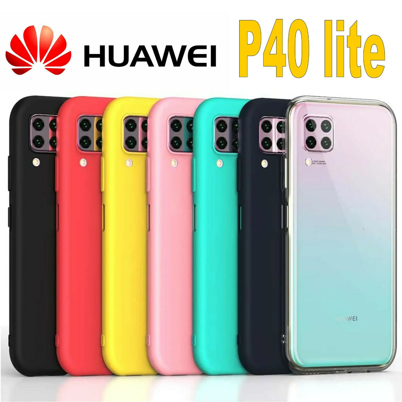 Icson Funda Compatible con  huawei p40 lite Carcasa Mate Suave es Silicona TPU