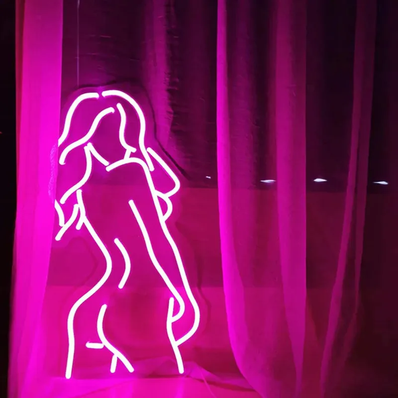 Women Body Custom Neon Sign LED Neon Light Sexy Lady Back Neon Sign Wall Hanging Night Lamp Home Room Decor