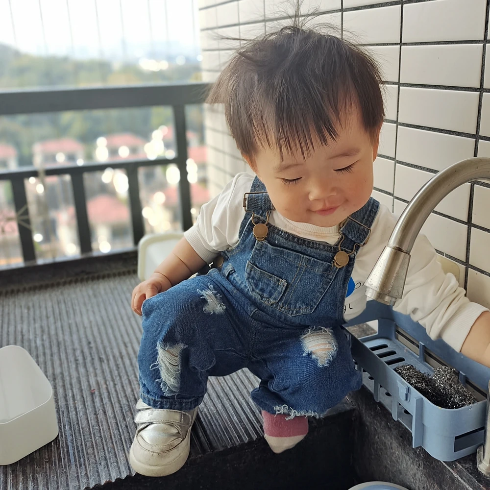 1-5T Kids Jeans Baby Rompers Spring Boys Girls Overalls Bebe Jumpsuit Pants Toddler Trousers Kids Clothes Children Clothing