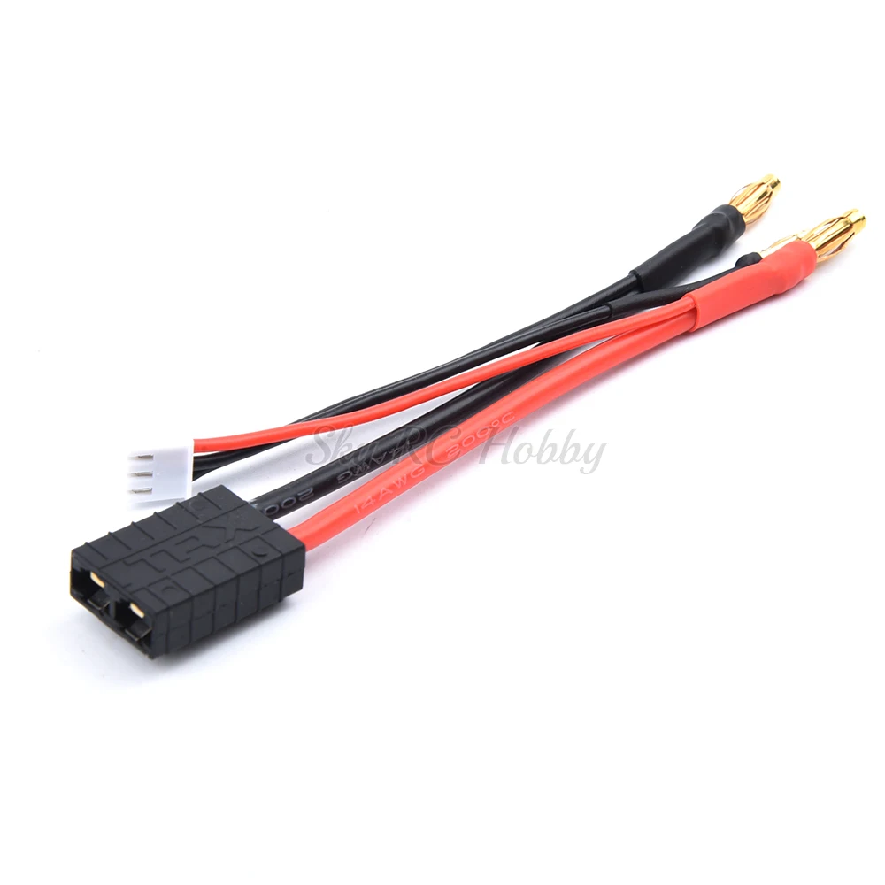 Lipo lithium Battery Charging Wire 2S 4MM/2S Balance Head T XT30 XT60 EC3 EC5 XT90S MPX TRX Plug For RC DIY Model Silicone Cable