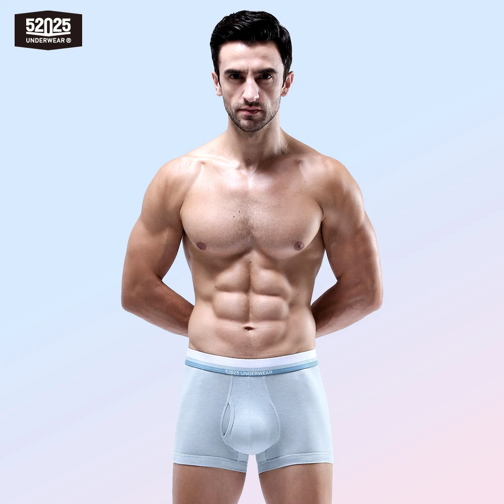 52025 Men Boxers Underwear Comfortable Eco-friendly Breathable Masculine Undies Premium Modal Trunks Boxers Men Underwear Sexy