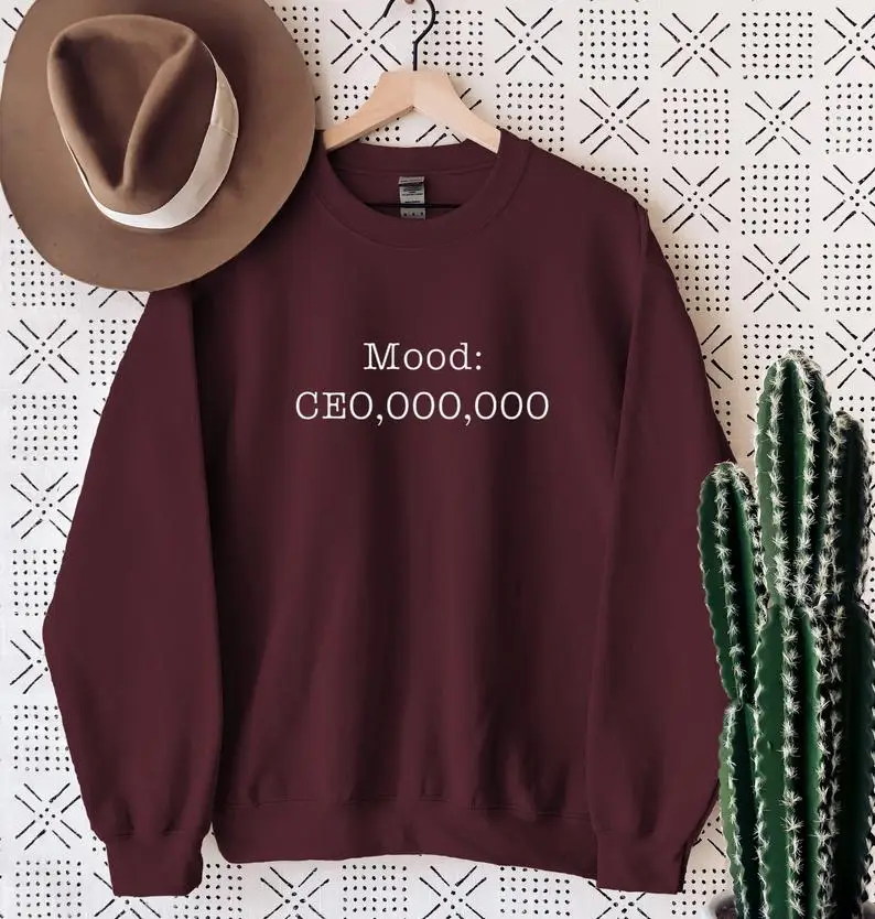 

Skuggnas Mood Ceoo Funny Graphic Cotton Sweatshirt Fashion Unisex Hipster Jumper 90s Sweater Gothic Aesthetic Hoody Drop Ship