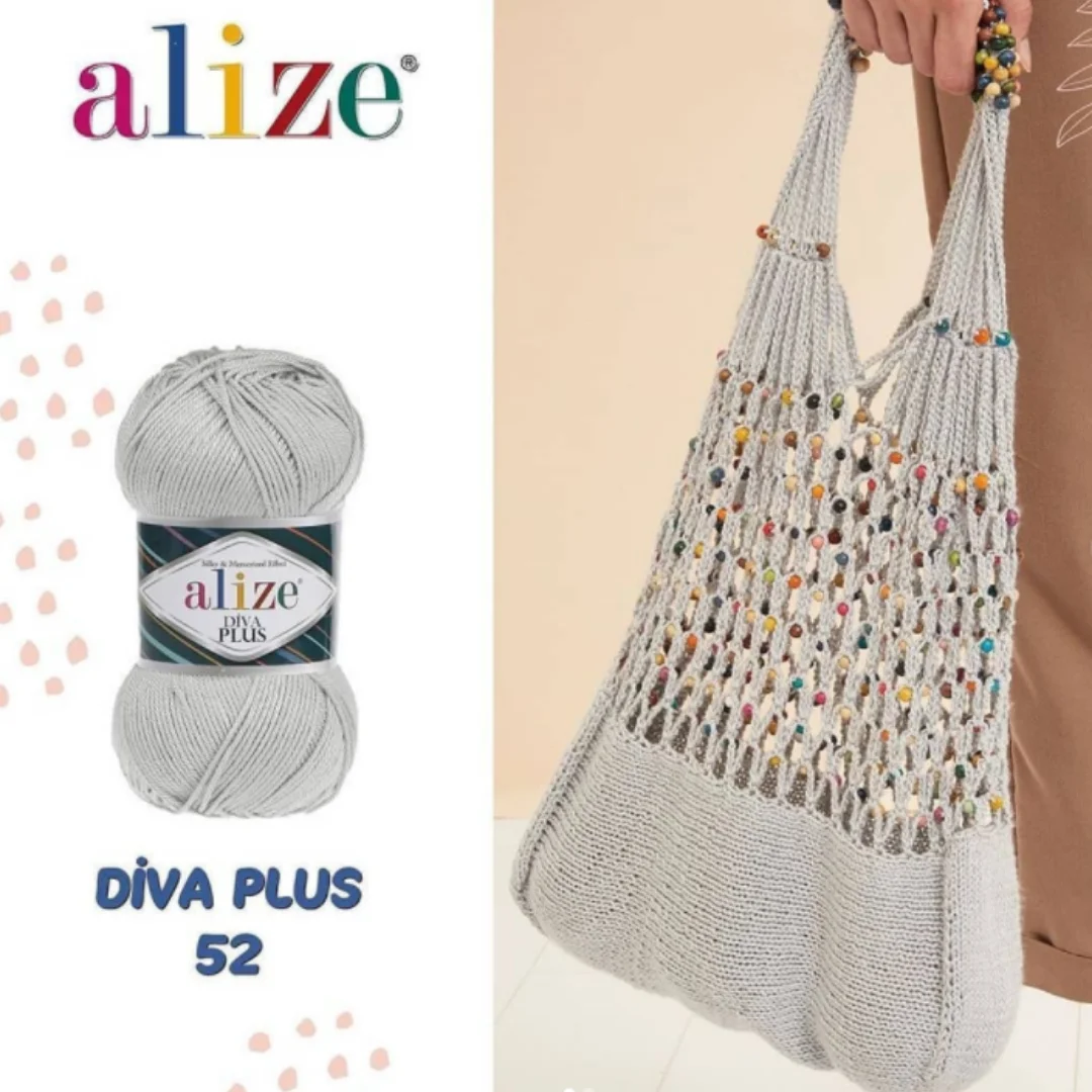 Alize Diva Plus Yarn Hand Knitting Handmade DIY Acrylic Bikini Dress Blouse Amigurumi Mercerized Effect  Vest Blanket Sweater