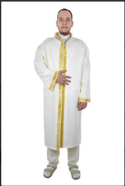 Vestido árabe de Jubba musulmán para hombre, caftán bordado de calidad para maestro islámico de Turquía, Ramadán religioso personalizado de Dubái