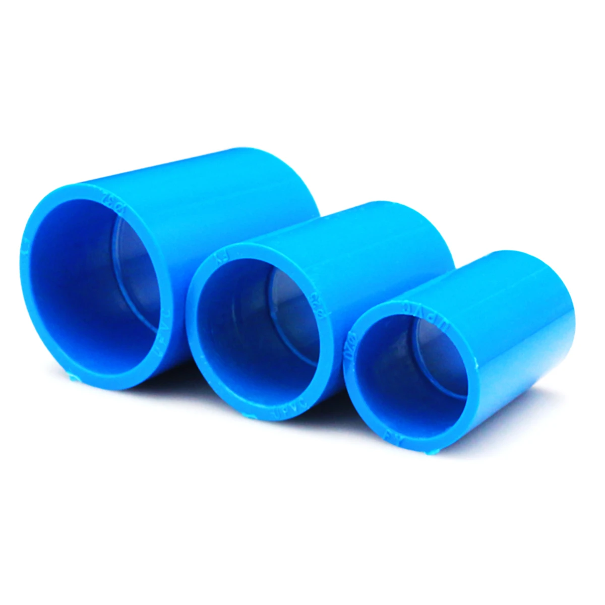 20/25/32mm Blue Straight Elbow Solid Equal Tee Four-way Connectors PVC Water Supply Pipe Fittings Plastic Irrigation Water Parts