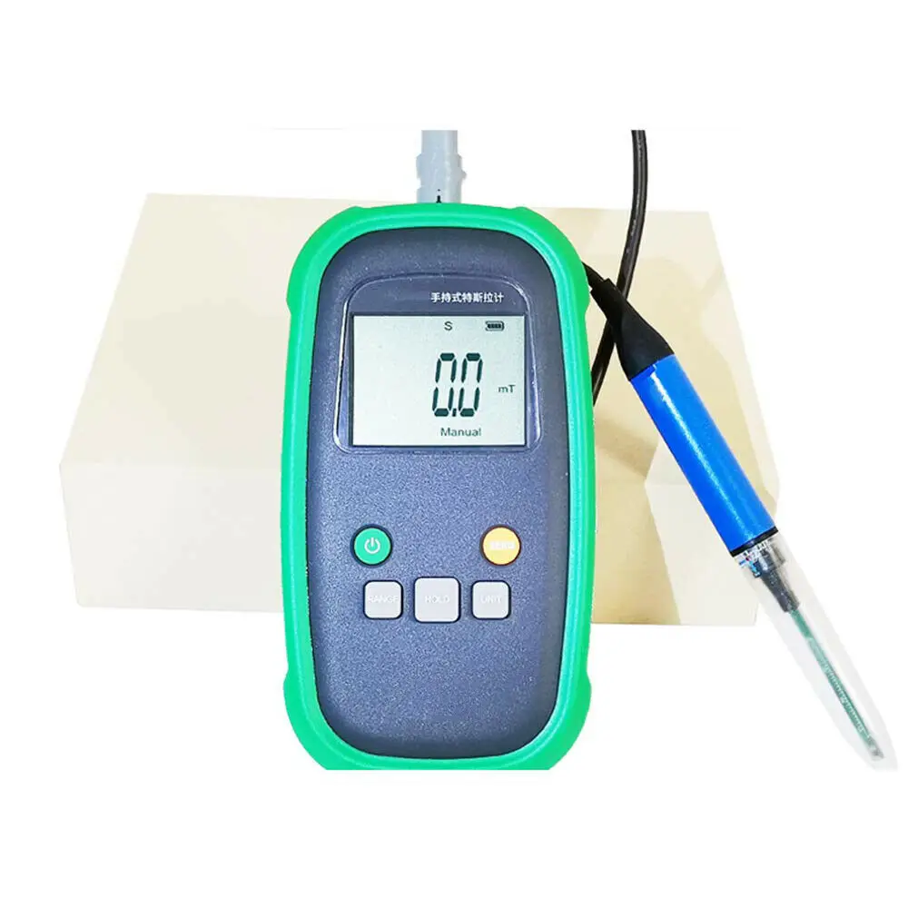 Permanent Magnet Gauss Meter with Hall Sensor Direct Display N/S Magnetic Field 5% Accuracy