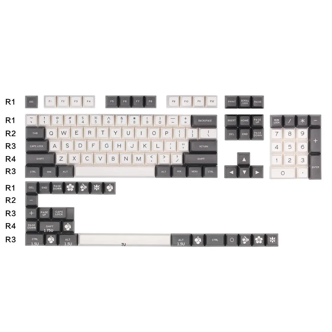 Maxkey keycap SA height two-color injection molding ABS material basic kit for mechanical keyboard