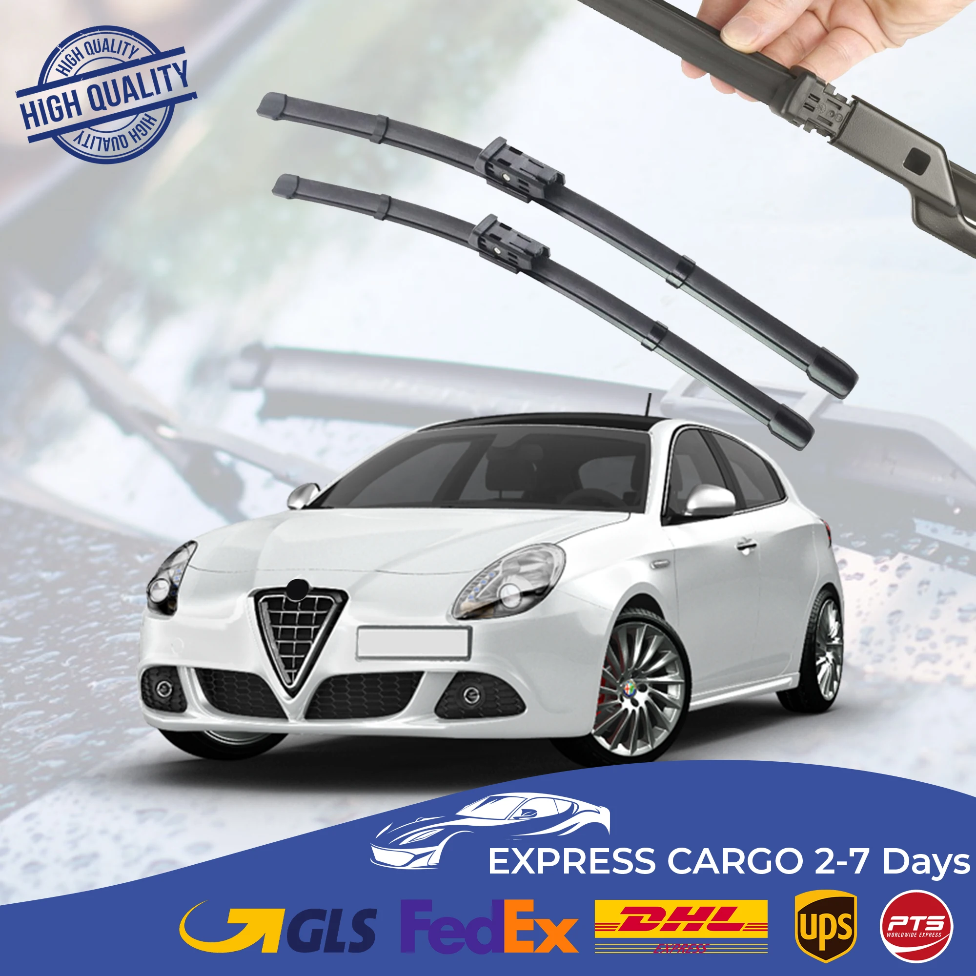 

Car Wiper Blade For Alfa Romeo Giulietta (2010-2020) Auto Windscreen Windshield Wipers Blades Window Wash Front