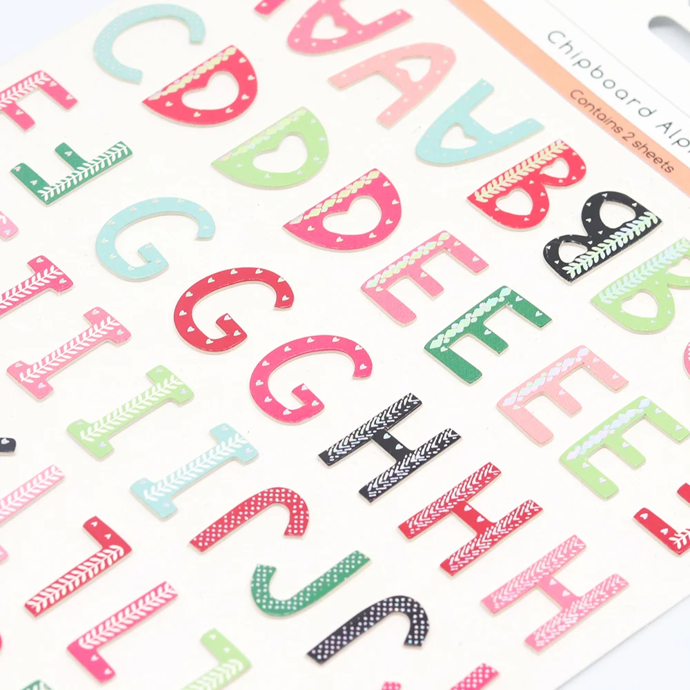 Creative Path farbige Dopamin-Alphabet-Aufkleber, Vintage-Aufkleber mit englischen Buchstaben, Deko-Aufkleber für Scrapbooking, Journaling, Kartenherstellung – Detail 5
