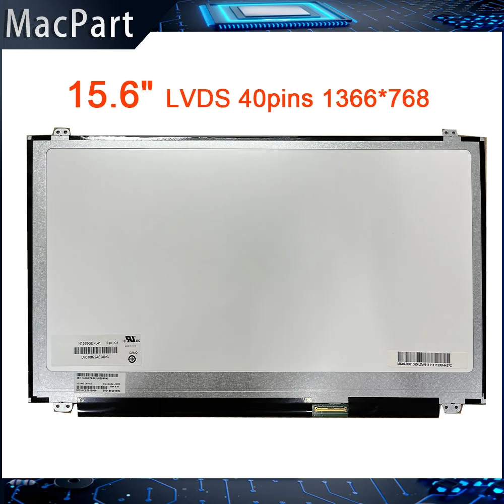 15.6'' LCD LED Screen NT156WHM-N10 B156XW04 V.5 V.6 LP156WHB TLA1 LP156WH3 TLS1 N156BGE-L31 L41 LTN156AT20  LVDS 40pins 1366*768