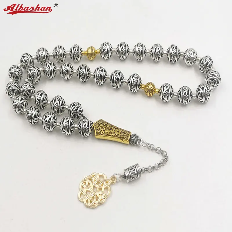 Tasbih men Metal beads RAMADAN Eid gifts muslim prayer beads islamic Misbaha high quality saudi arabia fashion accessory rosary