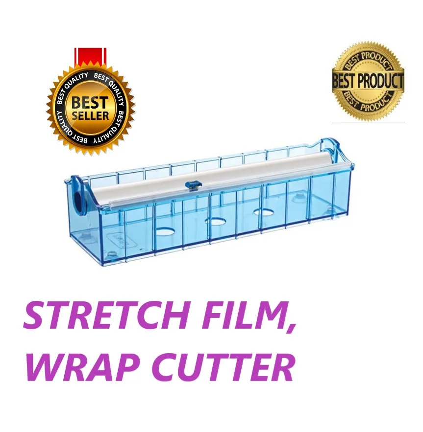 

Cling wrap slide cutter Kitchen Food Wrap Dispenser With Slide Cutter Stretch Film Cutting, Foil Cling Film Wrap Dispenser Cutte