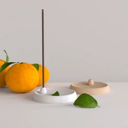 Pinkmore Mold Concrete Incense Insert Silicone Mold Creative and Simple Design of Cement Incense Tray Molds