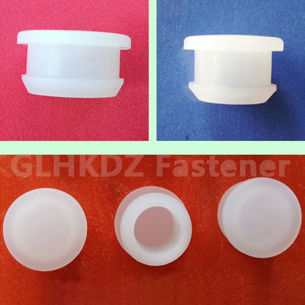 Transparent 2-30mm Silicone Rubber Snap-on Blanking Bore Plug Round Hole Stopper Tube Pipe End Cap Sealing Dust-proof Waterproof