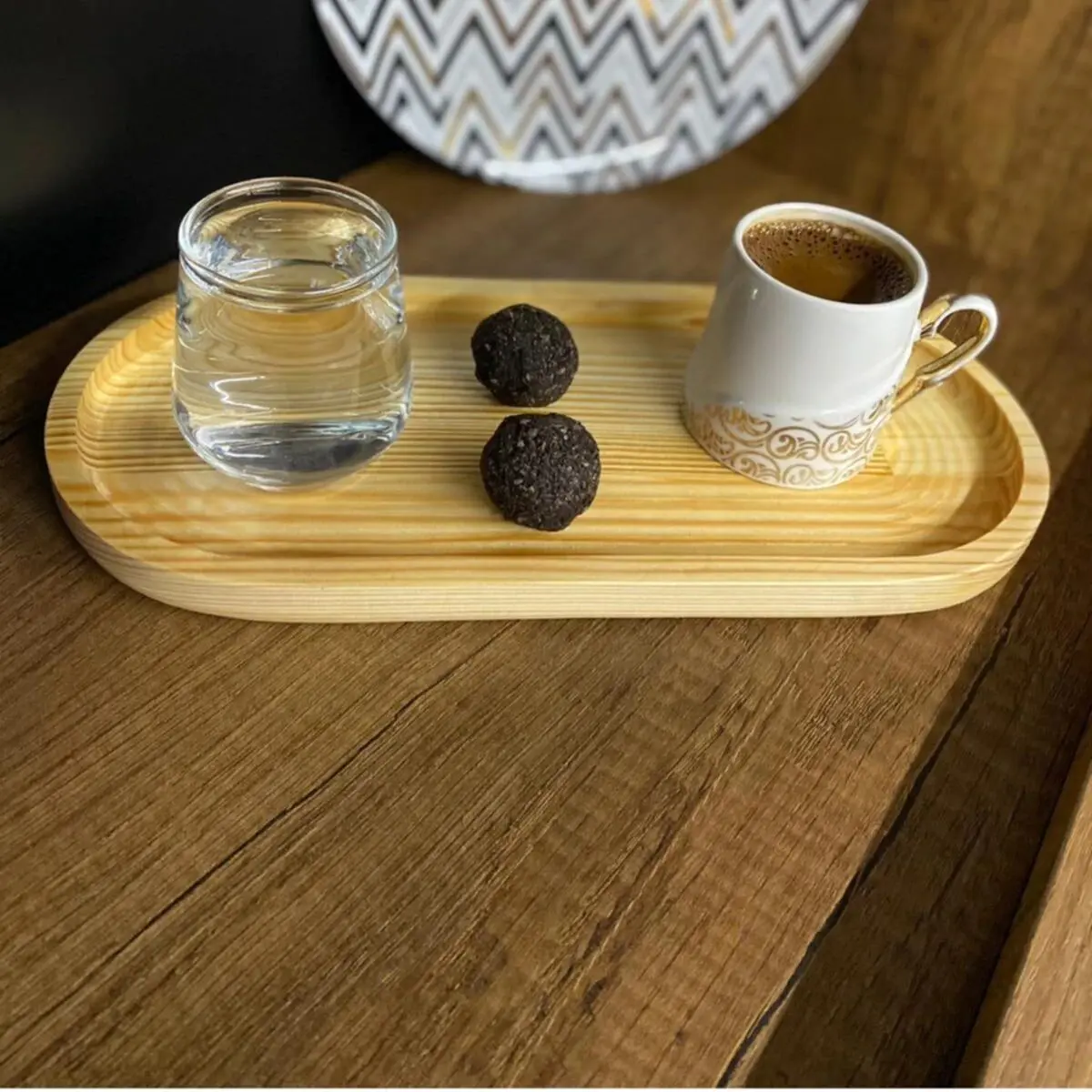 Wooden Coffee Presentation Tray-Tea And Yağlık Mat Big size Decorative Lux Service Eat at the Presentation of Organizer Multi-Purpose Tray 2022