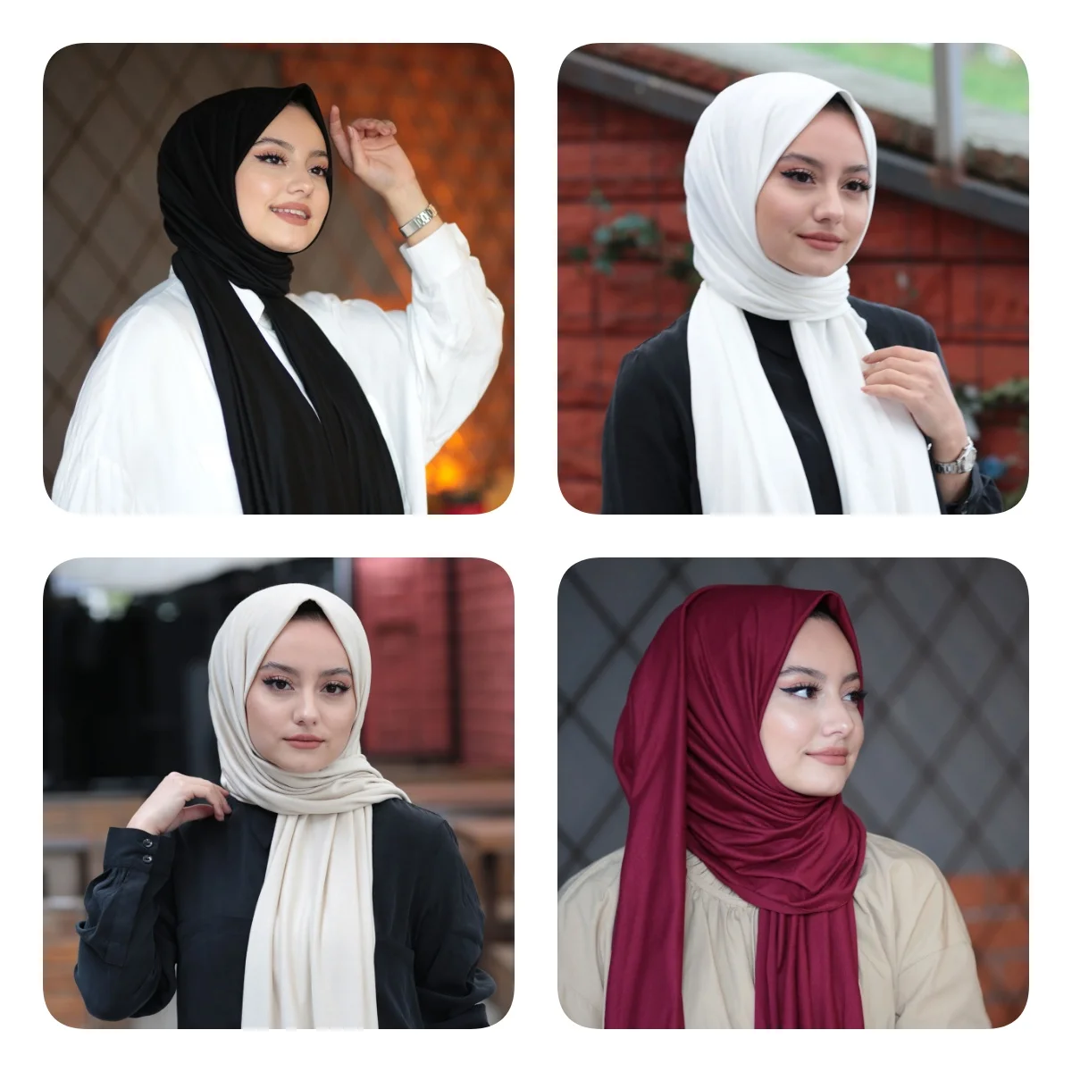 Women Hijab Clothing Muslim Scarf 15 Colours Islamic Shawl Turkey High Quality Plain Design Colorful 2021-22 Fashion