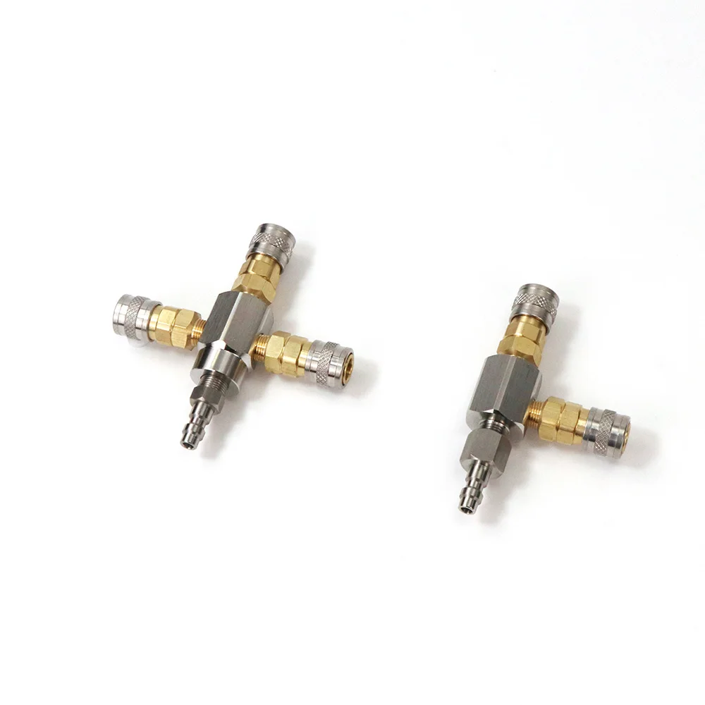 

Новый адаптер с двумя и тройными выходами и L-образной формы для страйкбола на заказ с быстроразъемным соединением американского фостера