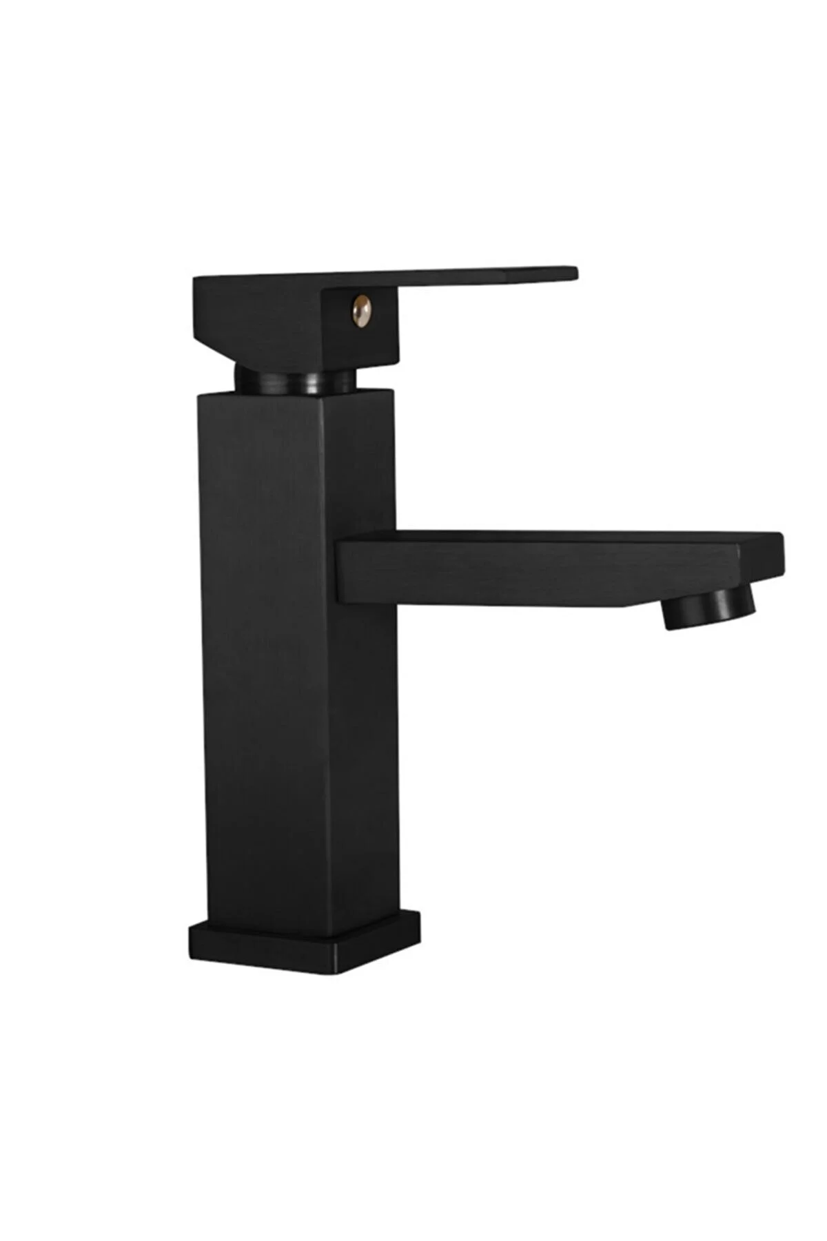 Black Sink Faucet Square Stylish Design Matte Black Attractive New Fashion Square Pattern Stainless wear-resistant double outle